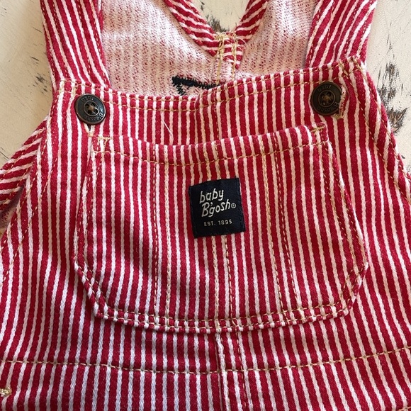 Baby B’gosh Red and White Striped Dress - Picture 2 of 4